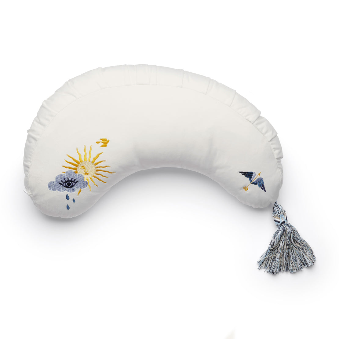 DockATot Μαξιλάρι θηλασμού La Maman Wedge - Embroidered Skies